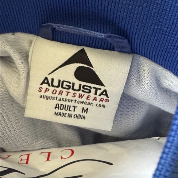 Augusta Sportswear Royal/White Satin Jacket - Size M - Picture 14 of 16